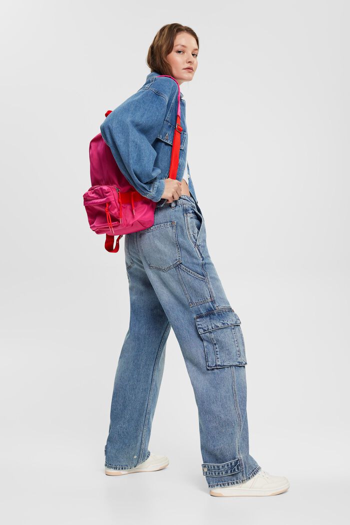 À teneur en chanvre : le jean de style cargo, BLUE MEDIUM WASHED, detail image number 5