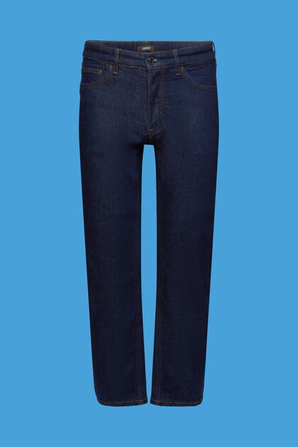 Relaxte jeans met een slim fit, BLUE RINSE, overview