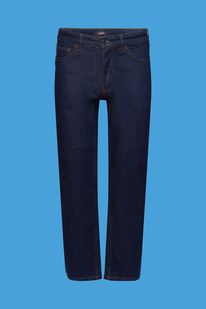 Relaxte jeans met een slim fit, BLUE RINSE, detail image number 6