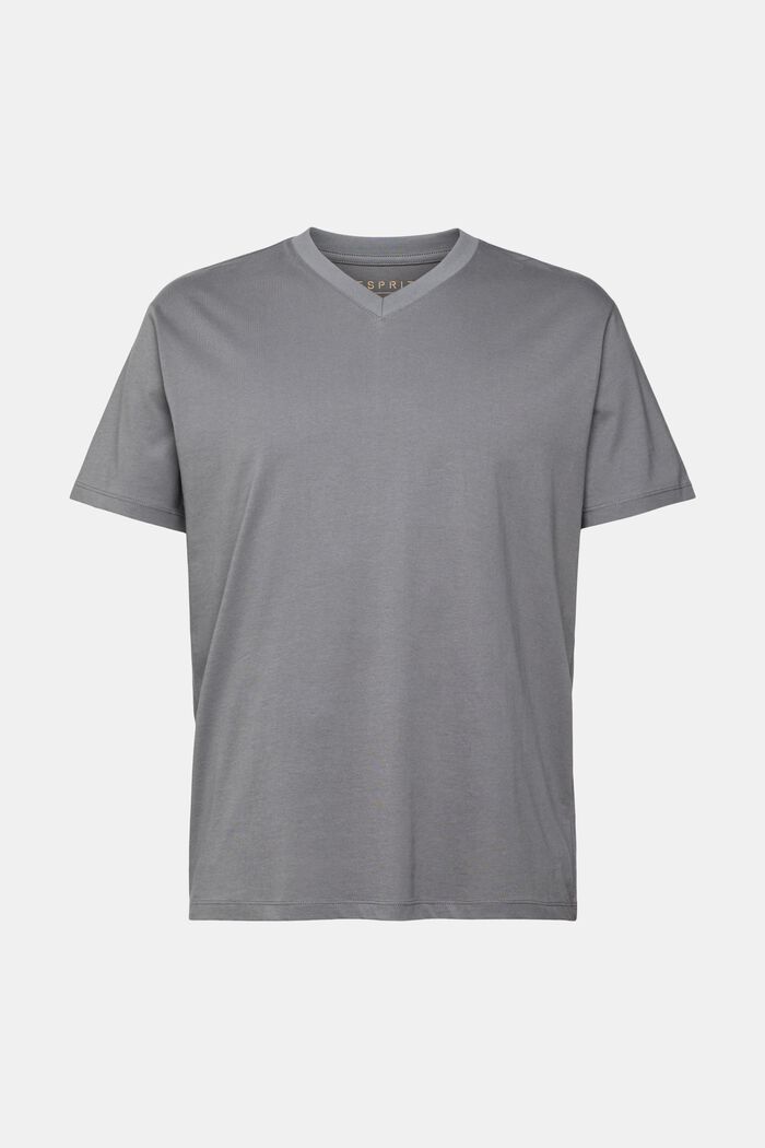 Jersey T-shirt, 100% katoen, DARK GREY, detail image number 2