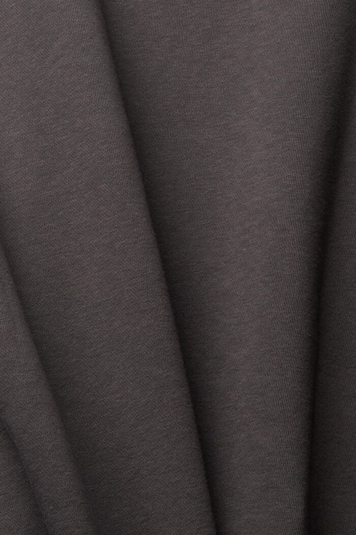 Effen sweatshirt met regular fit, BLACK, detail image number 1