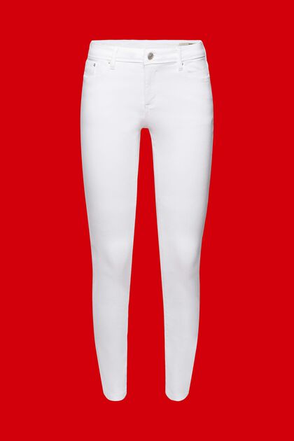 Jean Skinny en coton, WHITE, overview