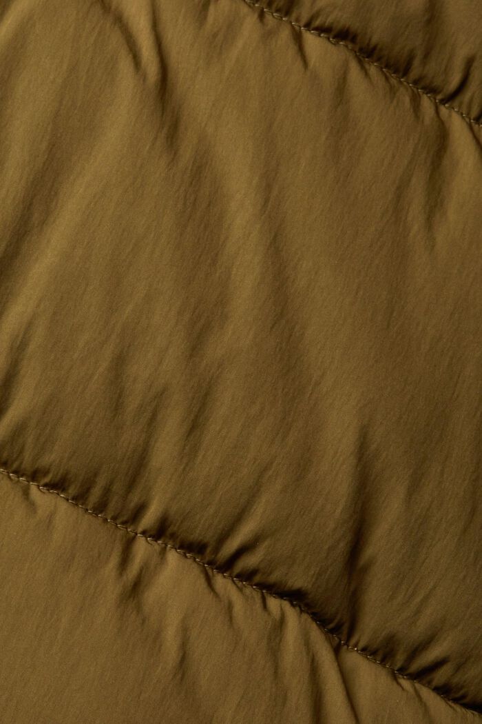 Gewatteerde mantel met afneembare capuchon, KHAKI GREEN, detail image number 1