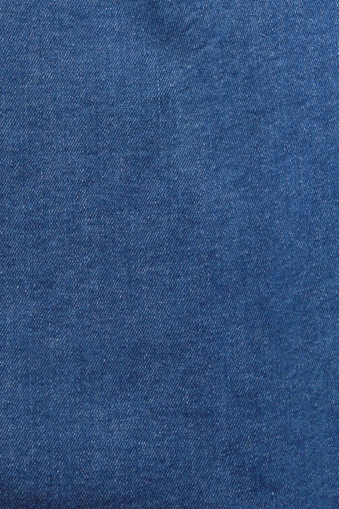 Mini-robe en jean de style chemise, BLUE MEDIUM WASHED, detail image number 4
