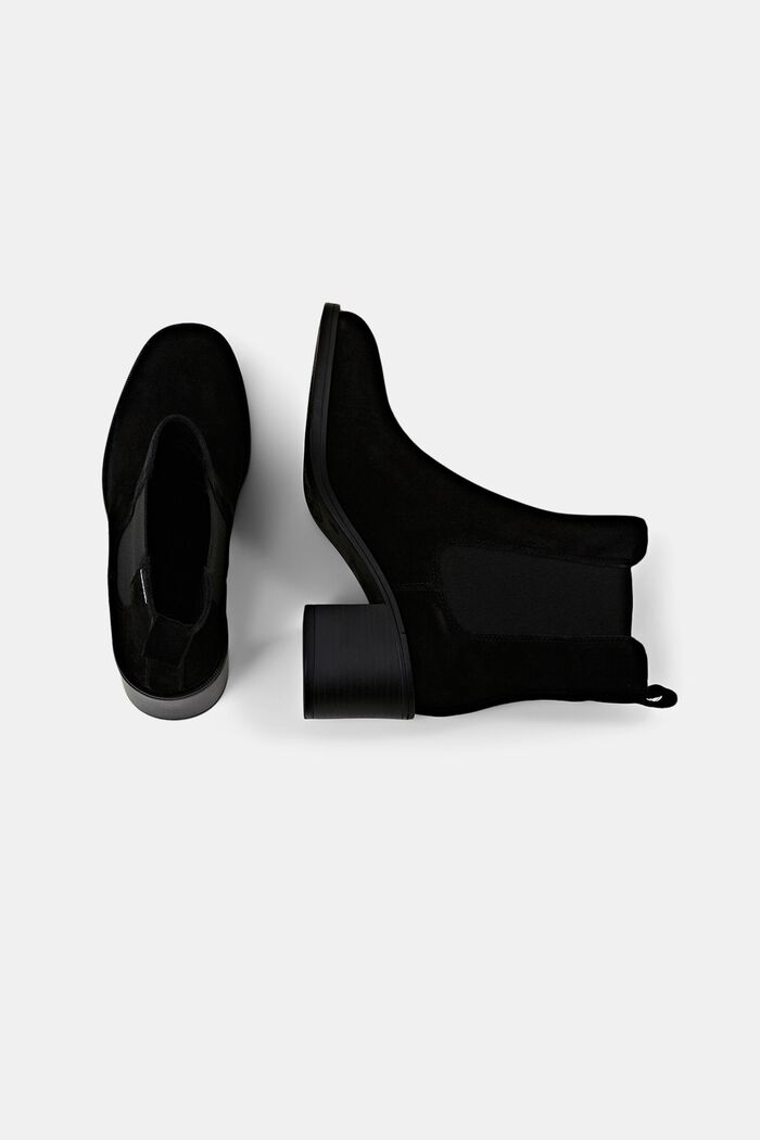 Suède laarzen met blokhak, BLACK, detail image number 5