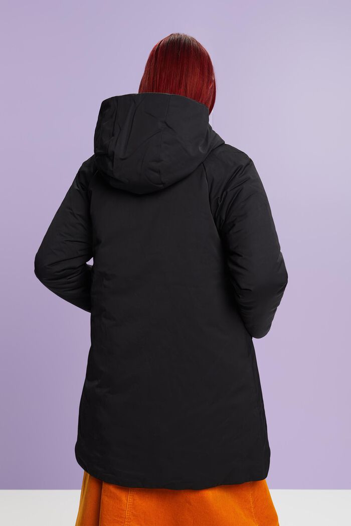 Omkeerbare gewatteerde mantel, BLACK, detail image number 4