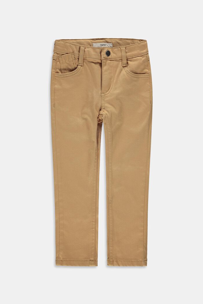 Pantalon 5 poches à taille ajustable, CARAMEL, detail image number 0