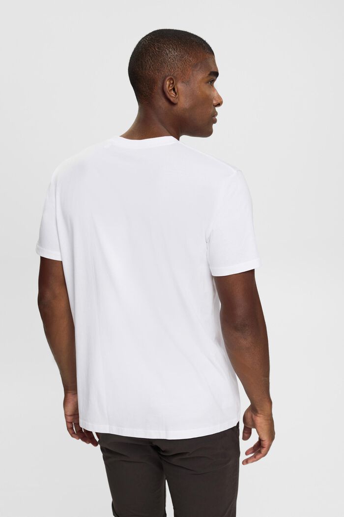 Jersey T-shirt, 100% katoen, WHITE, detail image number 3