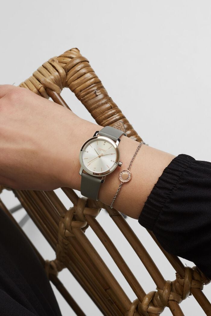 Set van horloge en armband, GREY, detail image number 2