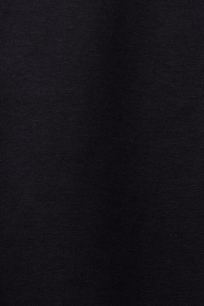 Sweatshirt met logoborduursel, BLACK, detail image number 4