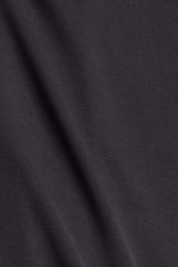 À teneur en TENCEL™ : doux t-shirt à manches longues, BLACK, detail image number 4