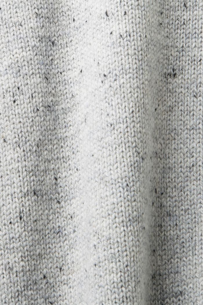 Pull à col montant en laine mélangée, LIGHT GREY, detail image number 5
