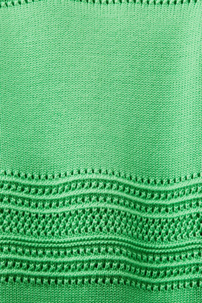 Mouwloze trui van mesh, CITRUS GREEN, detail image number 5