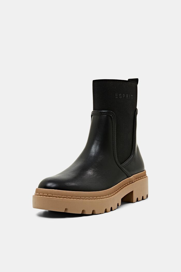 Veganistisch: Chelsea boots van imitatieleer, BLACK, detail image number 1