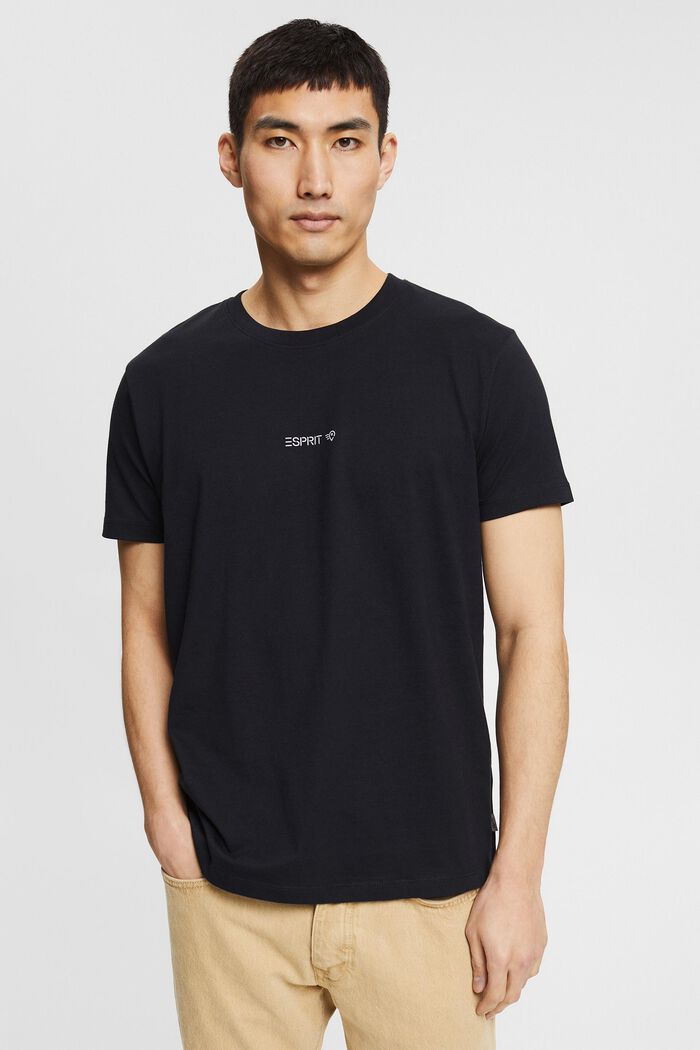 T-shirt à imprimé au dos, 100 % coton biologique, BLACK, detail image number 0