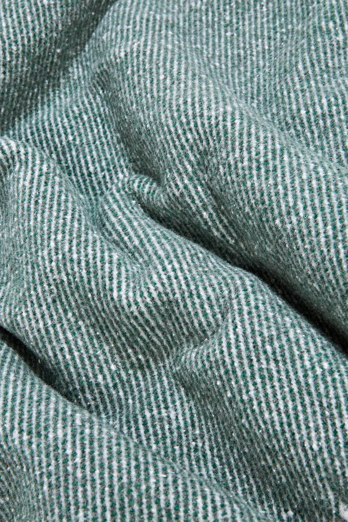 Plaid doux en coton mélangé, DARK GREEN, detail image number 1