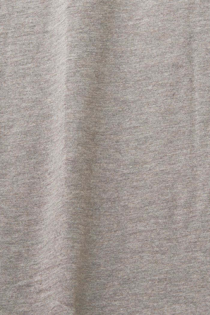 T-shirt à encolure ronde, 100 % coton, GUNMETAL, detail image number 5