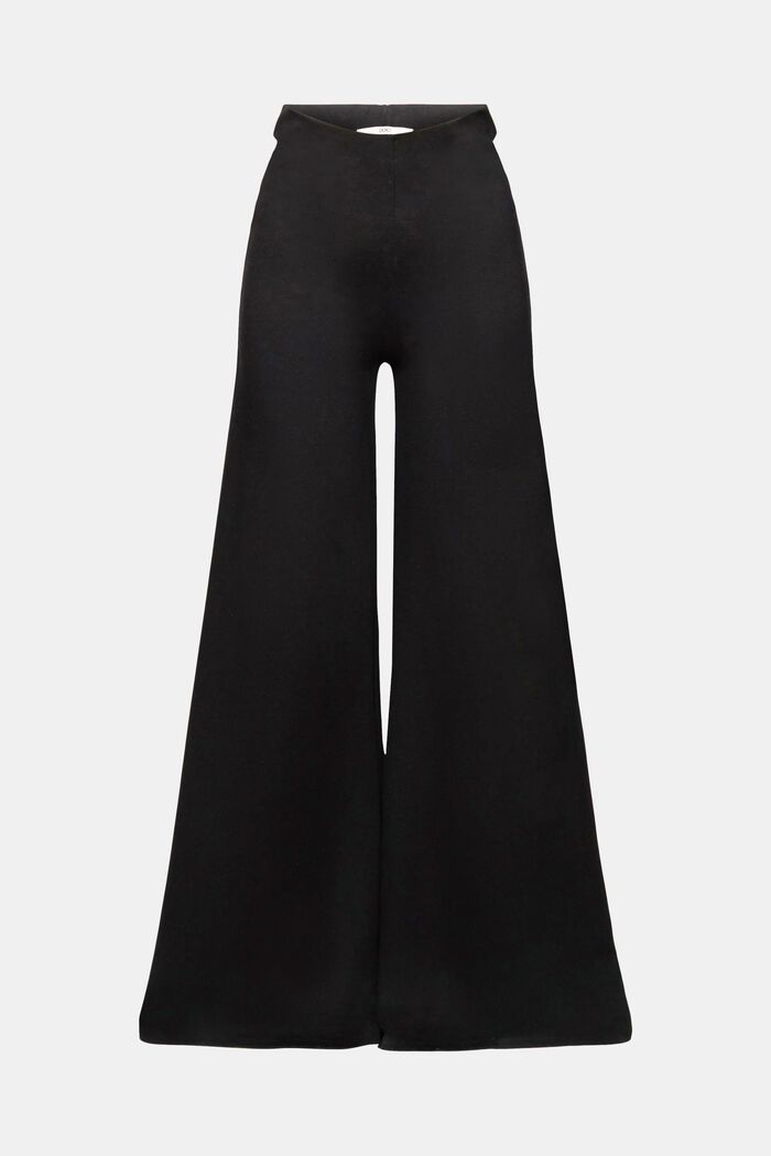 Pantalon en maille côtelée, BLACK, detail image number 7