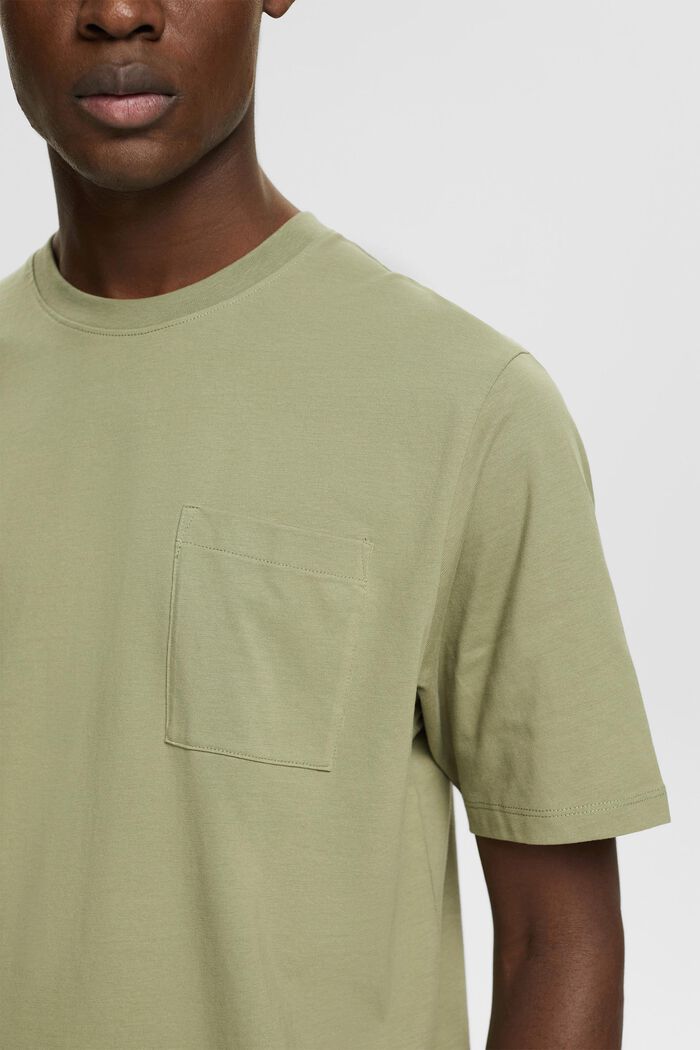 T-shirt en jersey, 100 % coton, LIGHT KHAKI, detail image number 2