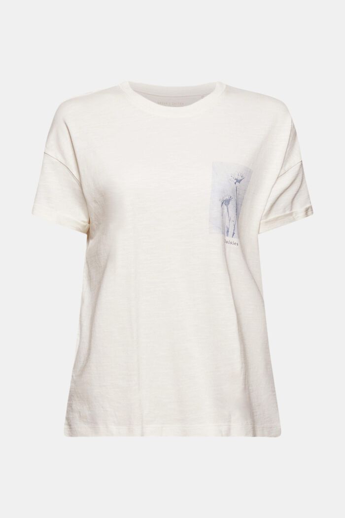 T-shirt en coton bio et en TENCEL™/modal, NEW OFF WHITE, detail image number 5