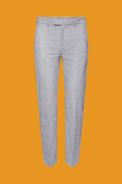 Pantalon de tailleur Slim Fit à carreaux, LIGHT BLUE, overview