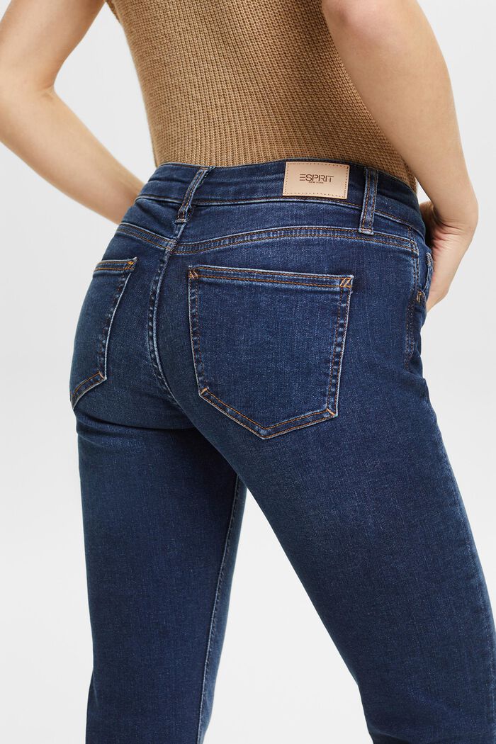 Slim fit-jeans met stretch, BLUE DARK WASHED, detail image number 3