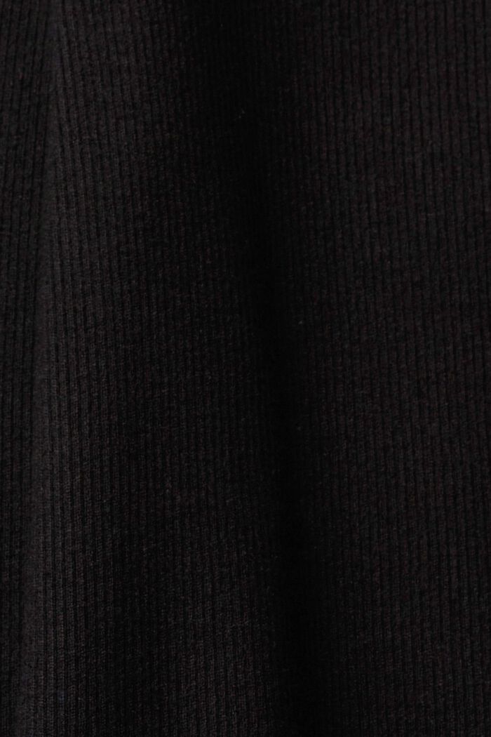 Pantalon en maille côtelée, BLACK, detail image number 5