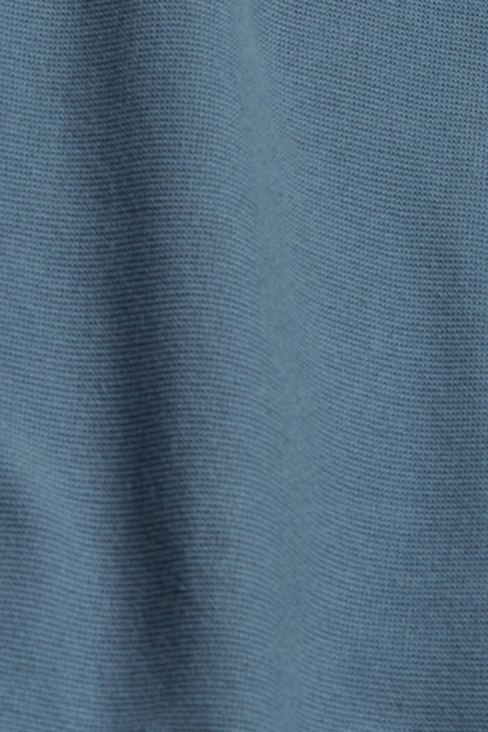 Pull-over en maille, 100 % coton biologique, GREY BLUE, detail image number 1