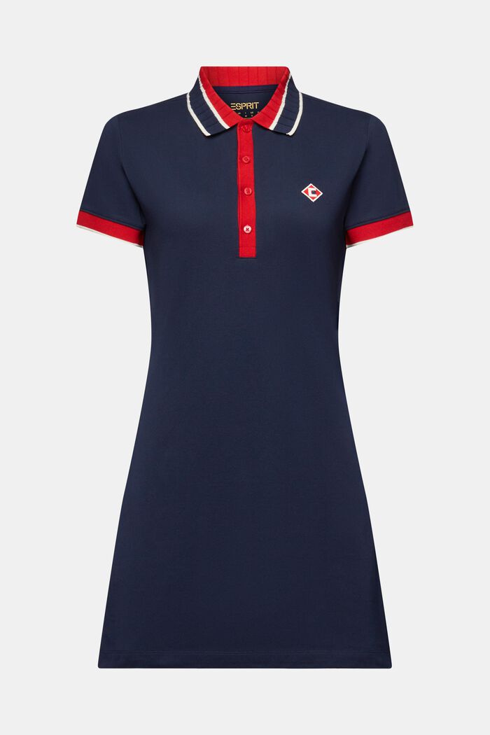 Mini-robe de style polo, NAVY, detail image number 6