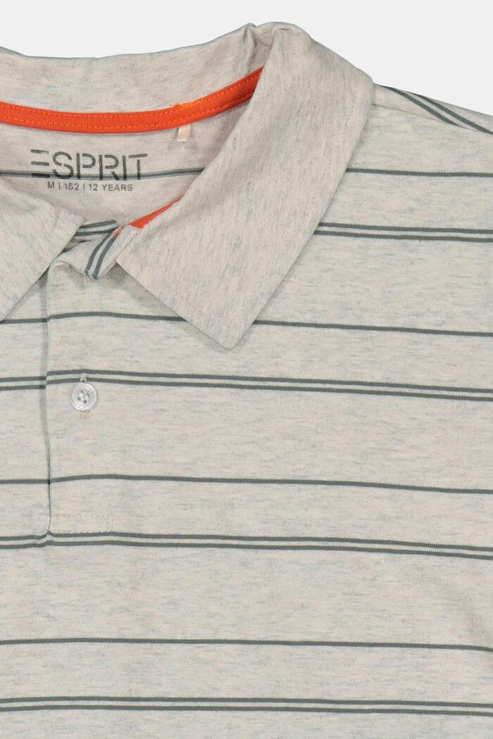 Jersey poloshirt in een dip-dyed look, SILVER, detail image number 2