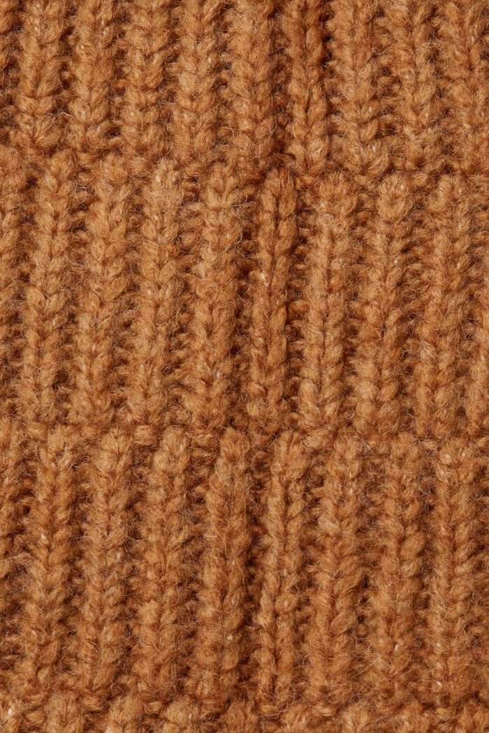 Pull sans manches en laine mélangée, LIGHT BROWN, detail image number 4