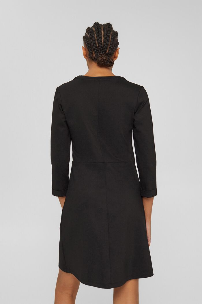 Jersey jurk met LENZING™ ECOVERO™, BLACK, detail image number 2