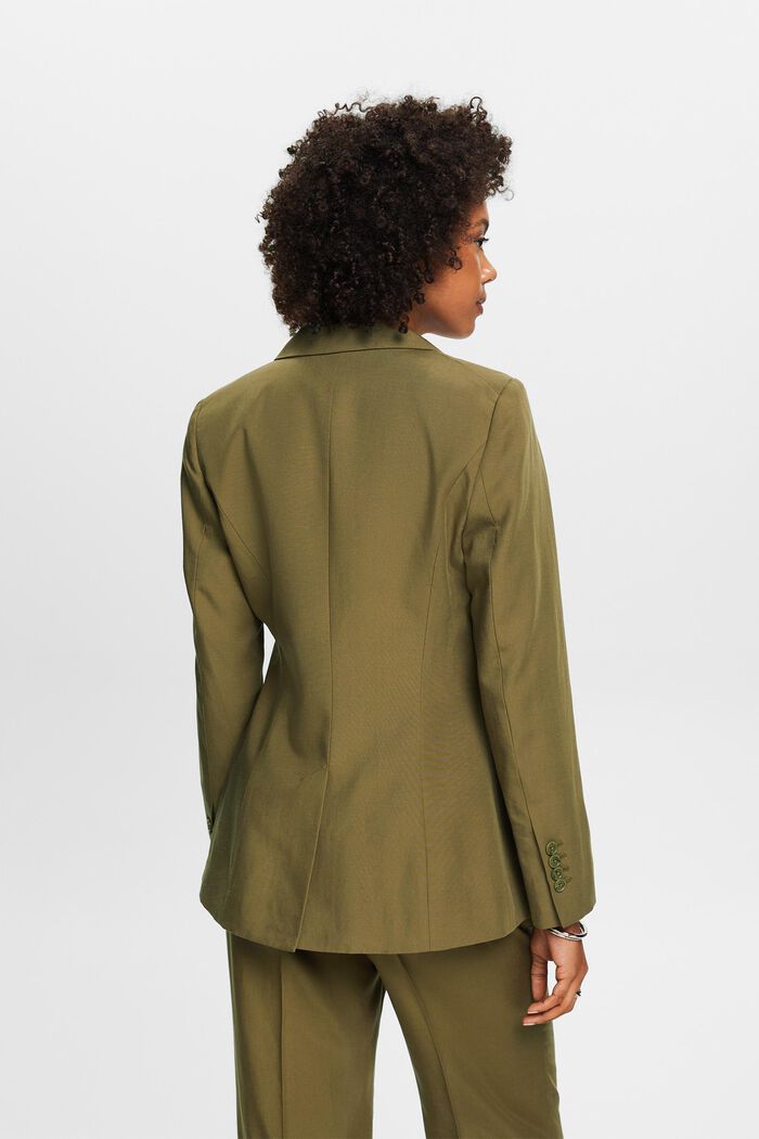 Single-breasted blazer voor mix & match, KHAKI GREEN, detail image number 2