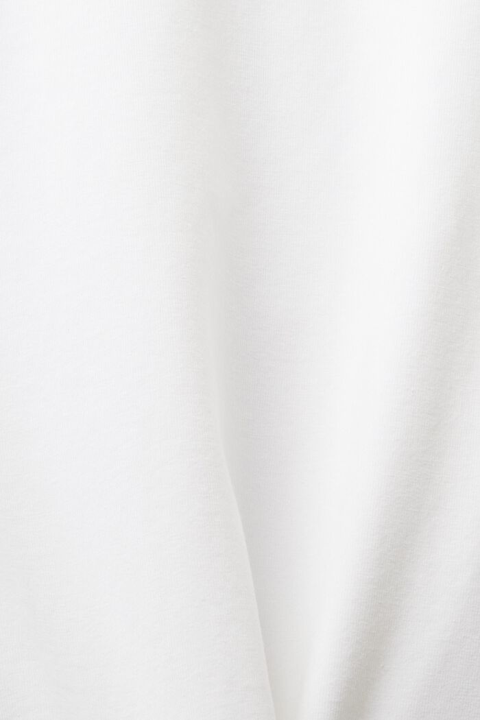 Jersey T-shirt met V-hals, WHITE, detail image number 4