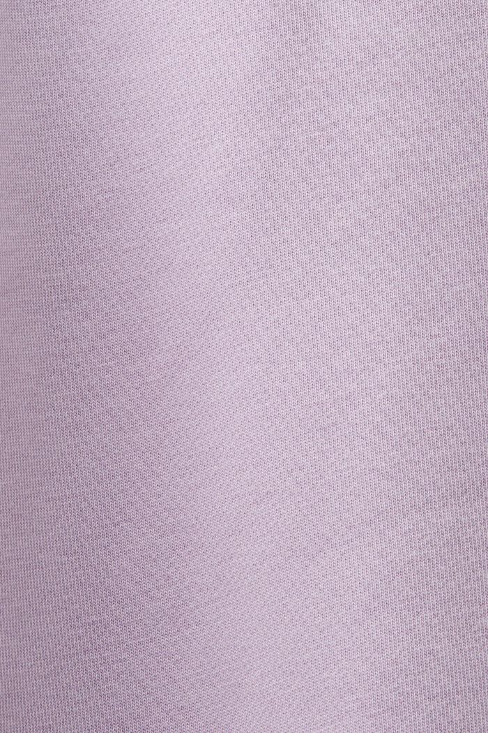 Logo-sweatbroek van katoenen fleece, LILAC, detail image number 4
