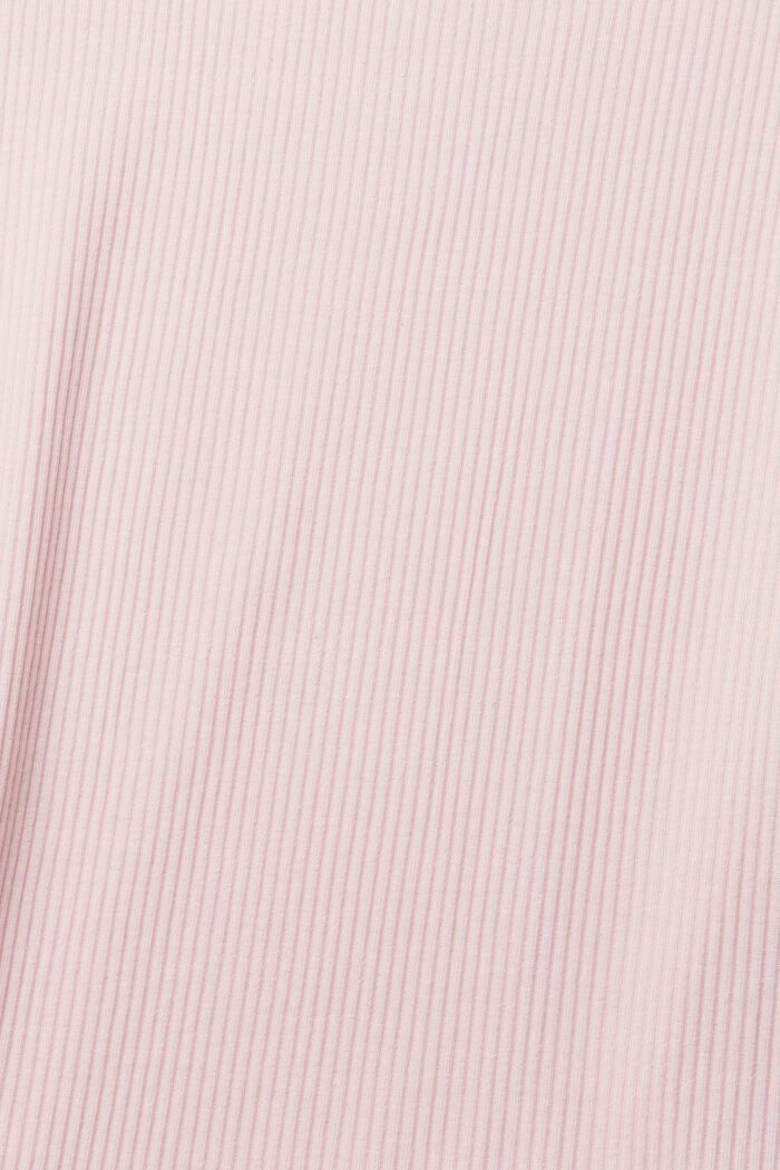 T-shirt côtelé à manches longues, coton mélangé, LIGHT PINK, detail image number 5