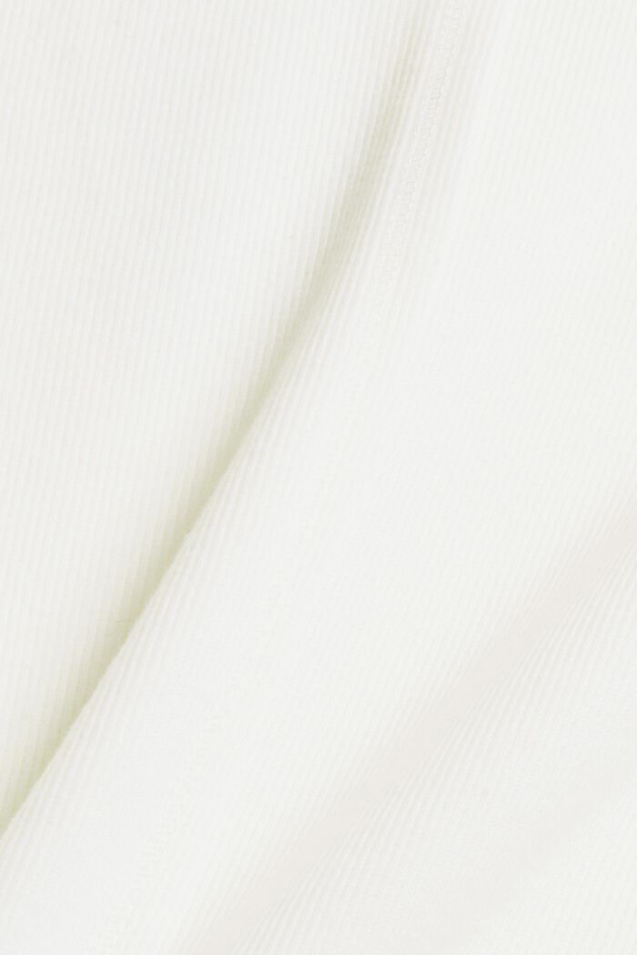 Sweatshirt met opstaande kraag, mix met biologisch katoen, OFF WHITE, detail image number 4