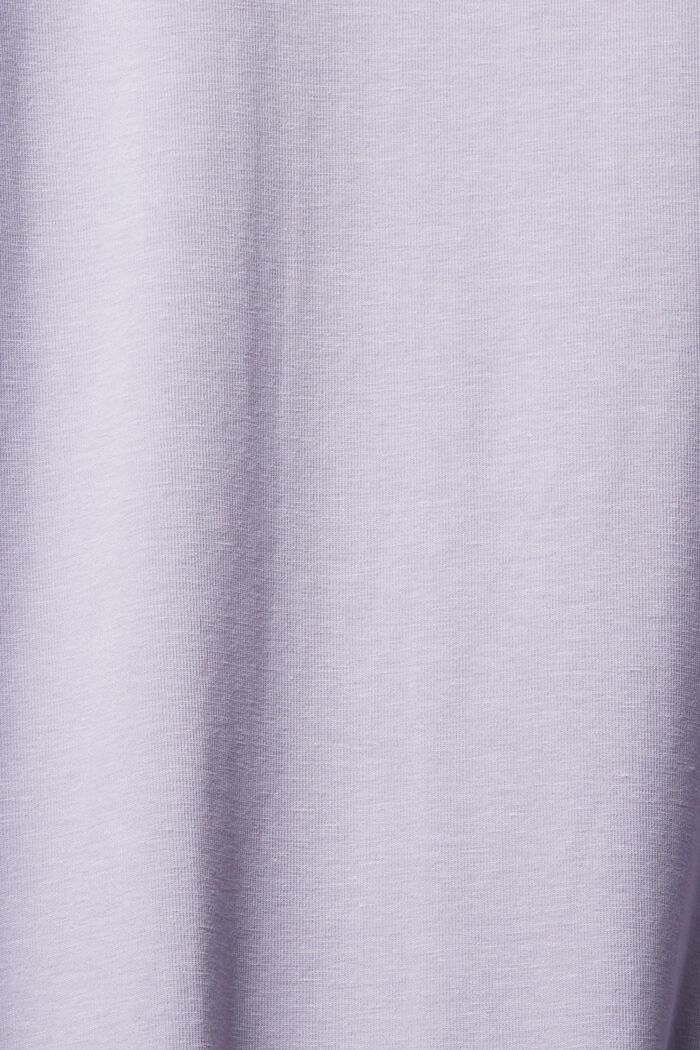 Chemise de nuit en jersey à détails en dentelle, LAVENDER, detail image number 4