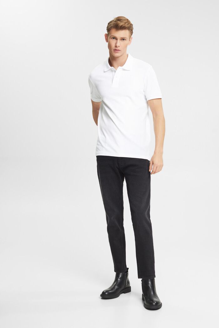 Polo coupe Slim Fit, WHITE, detail image number 4
