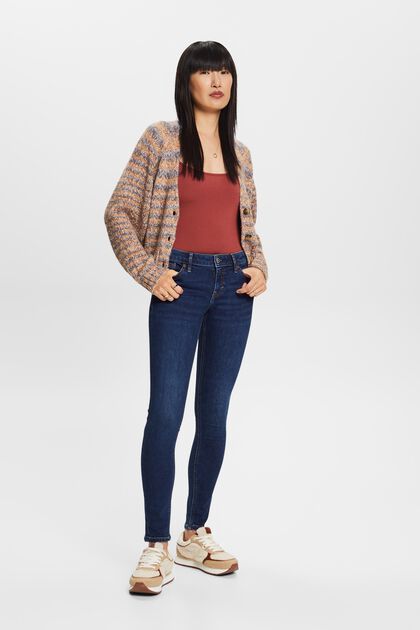Skinny fit jeans met lage taille