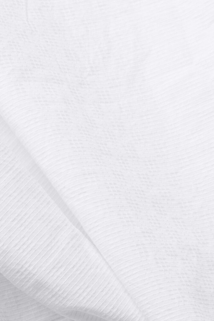 Gestructureerd slim fit-overhemd, WHITE, detail image number 5