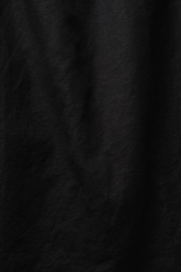 Mouwloze, gesmokte blouse, BLACK, detail image number 4
