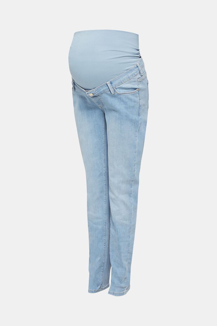 Gebleekte jeans met band die over de buik valt, LIGHTWASH, detail image number 0