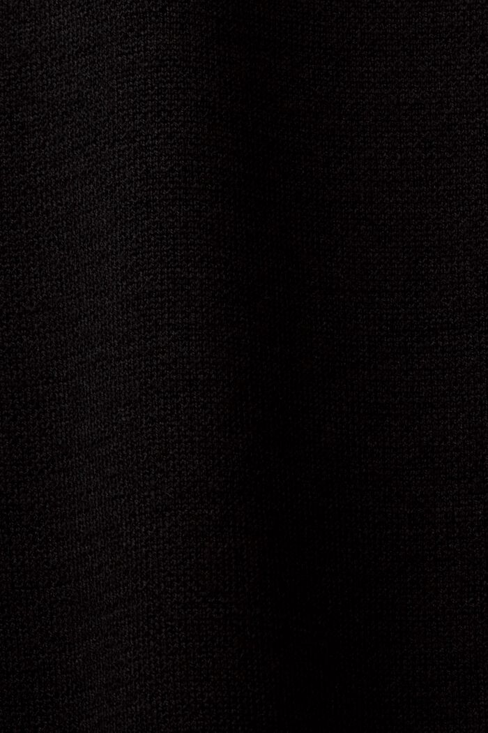 Mouwloze mini-jurk van wolmix, BLACK, detail image number 5