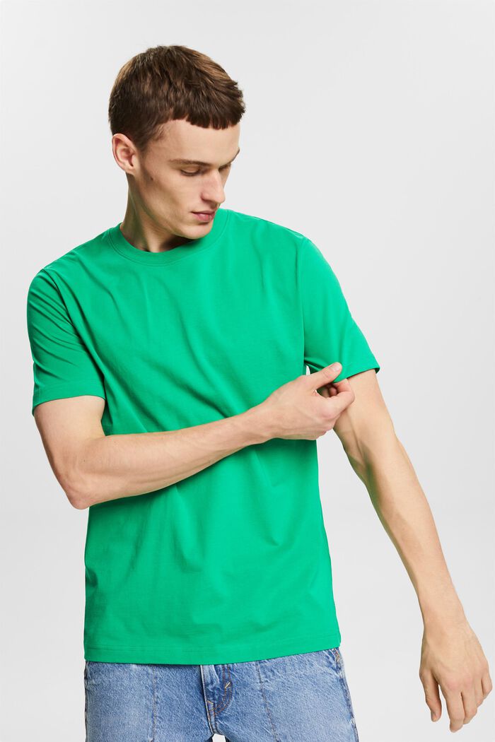 Jersey T-shirt van organic cotton, GREEN, detail image number 0