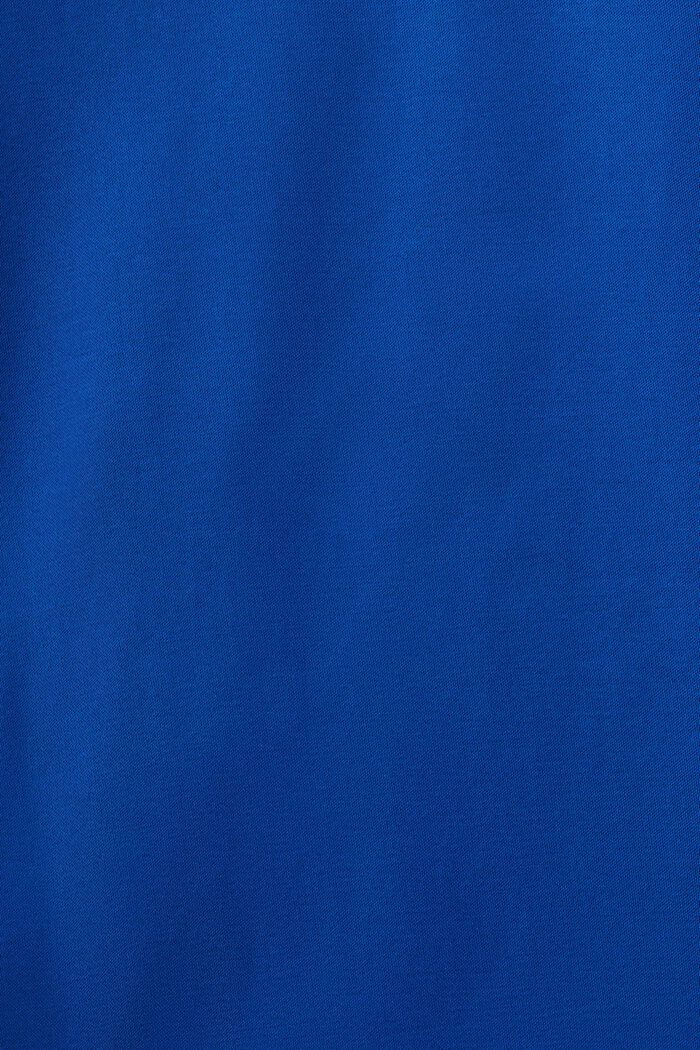 Satijnen, mouwloze blouse, BRIGHT BLUE, detail image number 5