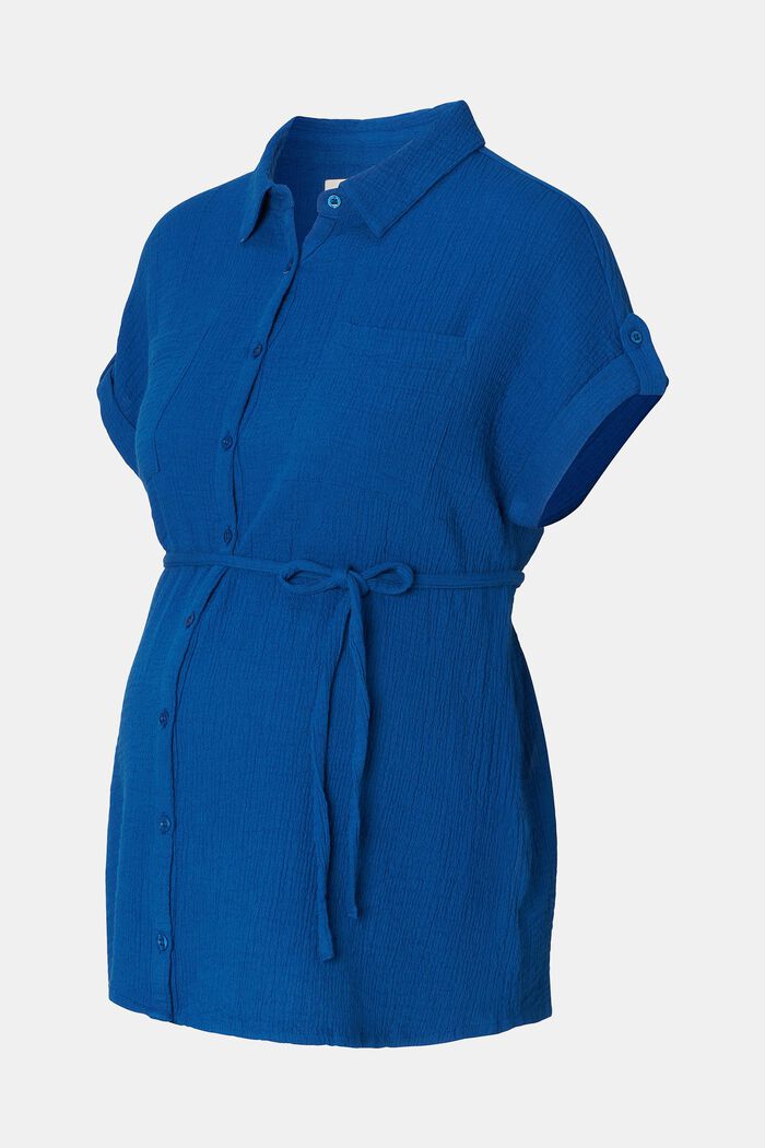 MATERNITY blouse met korte mouwen, ELECTRIC BLUE, detail image number 5
