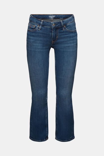 Cropped bootcut jeans met lage taille