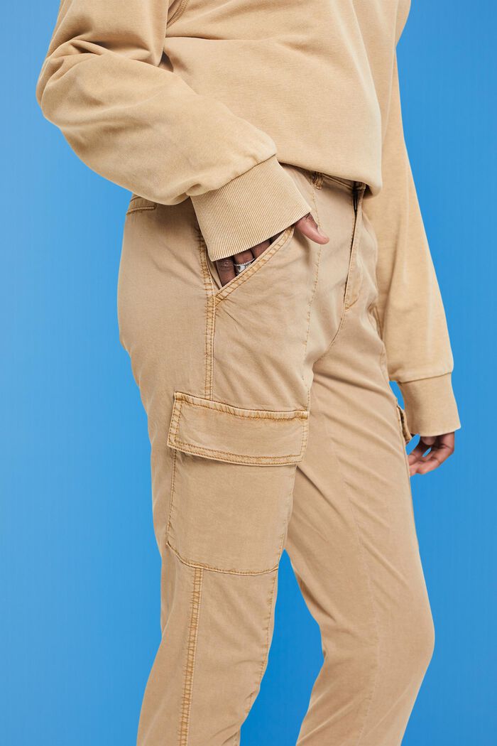 Pantalon de style cargo à taille mi-haute, TAUPE, detail image number 2