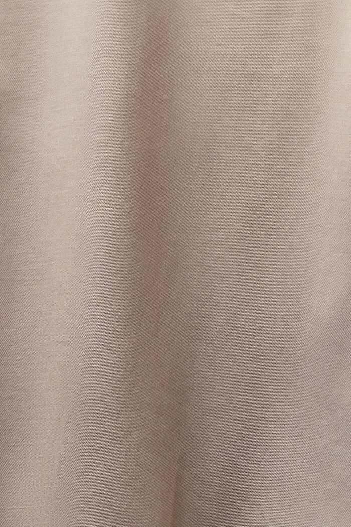 Satijnen blouse met lange mouwen, LIGHT TAUPE, detail image number 5